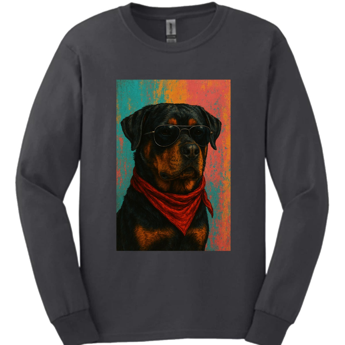 Rottweiler Punk Dog Long Sleeve Shirt Gift For Dog Lover