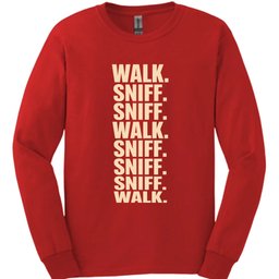 Walk Sniff Long Sleeve Shirt Gift For Dog Lover