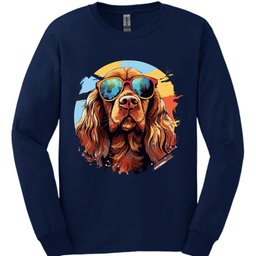 Sussex Spaniel Top Dog Long Sleeve Shirt Gift For Dog Lover