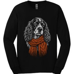 Sprocker Winter Dog Long Sleeve Shirt Gift For Dog Lover