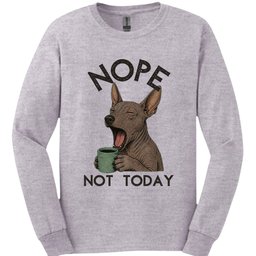 Xoloitzcuintli Not Today Long Sleeve Shirt Gift For Dog Lover