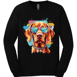 Vizsla Top Dog Long Sleeve Shirt Gift For Dog Lover