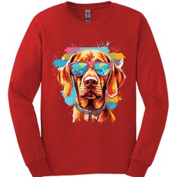 Vizsla Top Dog Long Sleeve Shirt Gift For Dog Lover