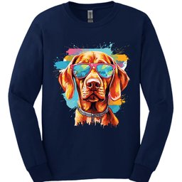 Vizsla Top Dog Long Sleeve Shirt Gift For Dog Lover