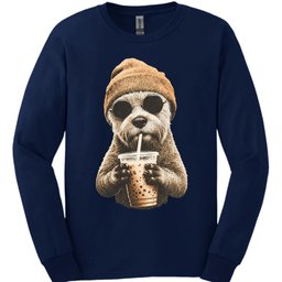 Soft Coated Wheaten Hipster Dog Long Sleeve Shirt Gift For Dog Lover