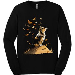 Shetland Sheepdog Fall Dog Long Sleeve Shirt Gift For Dog Lover