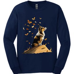Shetland Sheepdog Fall Dog Long Sleeve Shirt Gift For Dog Lover