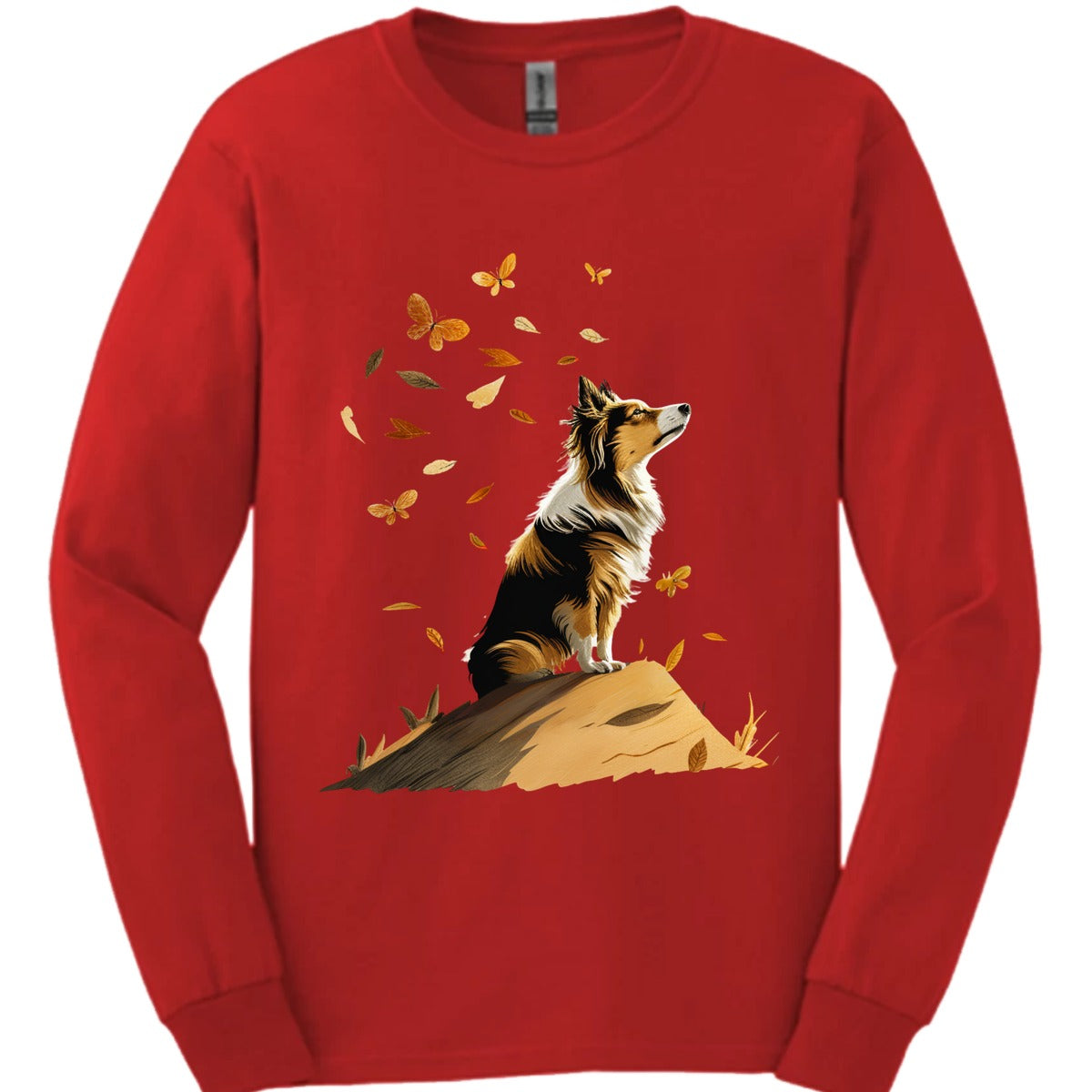 Shetland Sheepdog Fall Dog Long Sleeve Shirt Gift For Dog Lover