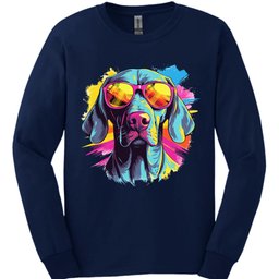 Weimaraner Top Dog Long Sleeve Shirt Gift For Dog Lover