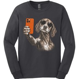 Vizsla Selfie Dog Long Sleeve Shirt Gift For Dog Lover