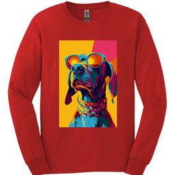 Weimaraner Punk Dog Long Sleeve Shirt Gift For Dog Lover