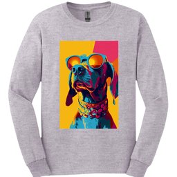 Weimaraner Punk Dog Long Sleeve Shirt Gift For Dog Lover