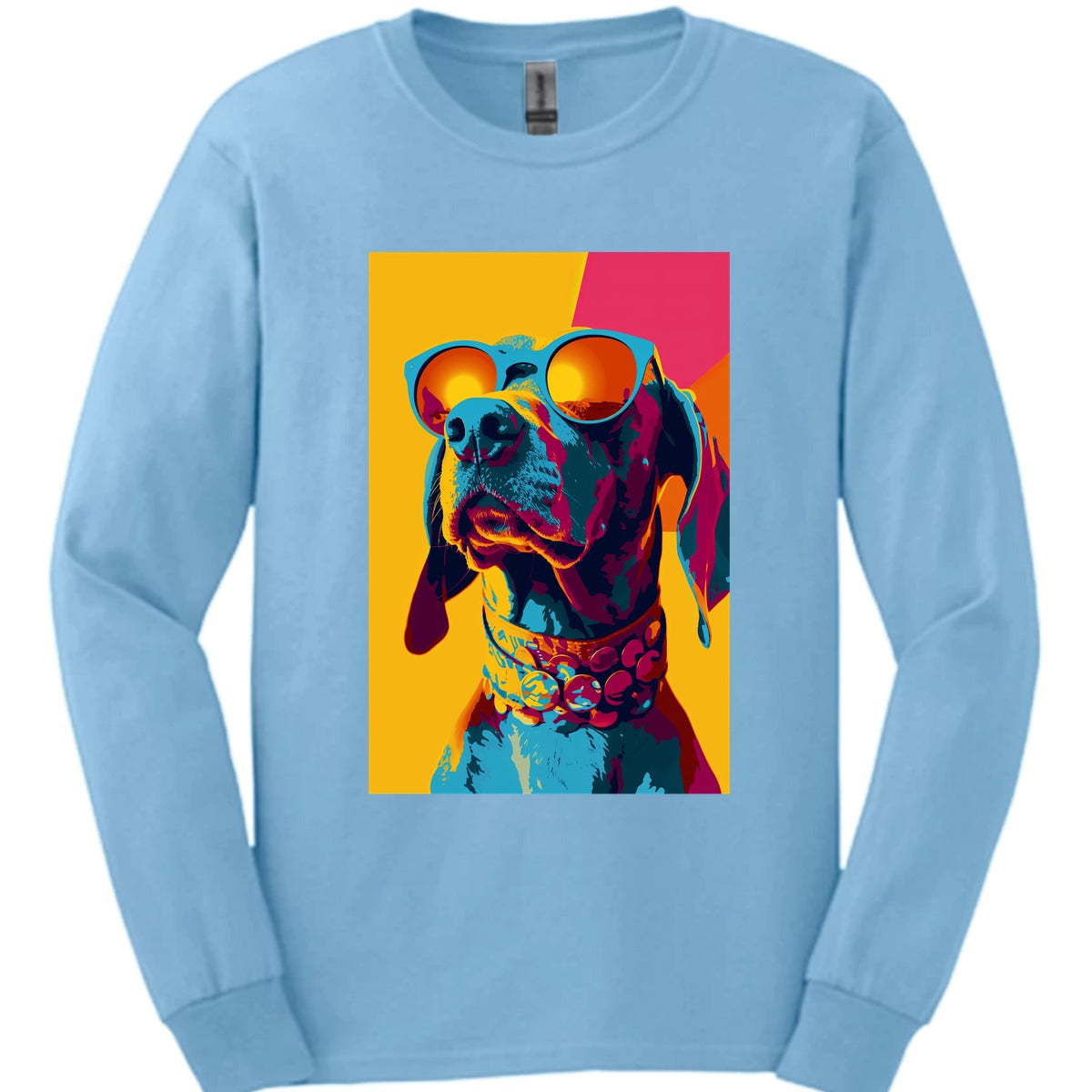Weimaraner Punk Dog Long Sleeve Shirt Gift For Dog Lover