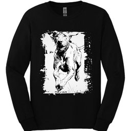 Vizsla Running Dog Long Sleeve Shirt Gift For Dog Lover