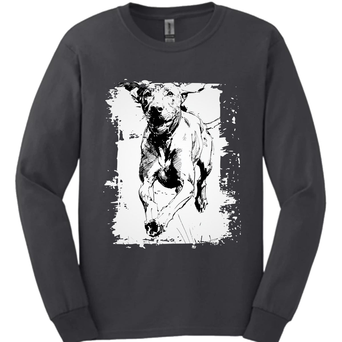 Vizsla Running Dog Long Sleeve Shirt Gift For Dog Lover