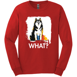 Siberian Husky What Dog Long Sleeve Tee Gift For Dog Lover