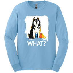 Siberian Husky What Dog Long Sleeve Tee Gift For Dog Lover