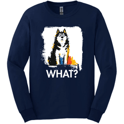 Siberian Husky What Dog Long Sleeve Tee Gift For Dog Lover