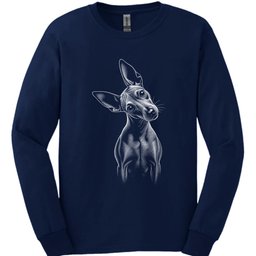 Xoloitzcuintli Tilted Dog Long Sleeve Shirt Gift For Dog Lover
