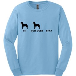 Sit Roll Over Stay Long Sleeve Shirt Gift For Dog Lover