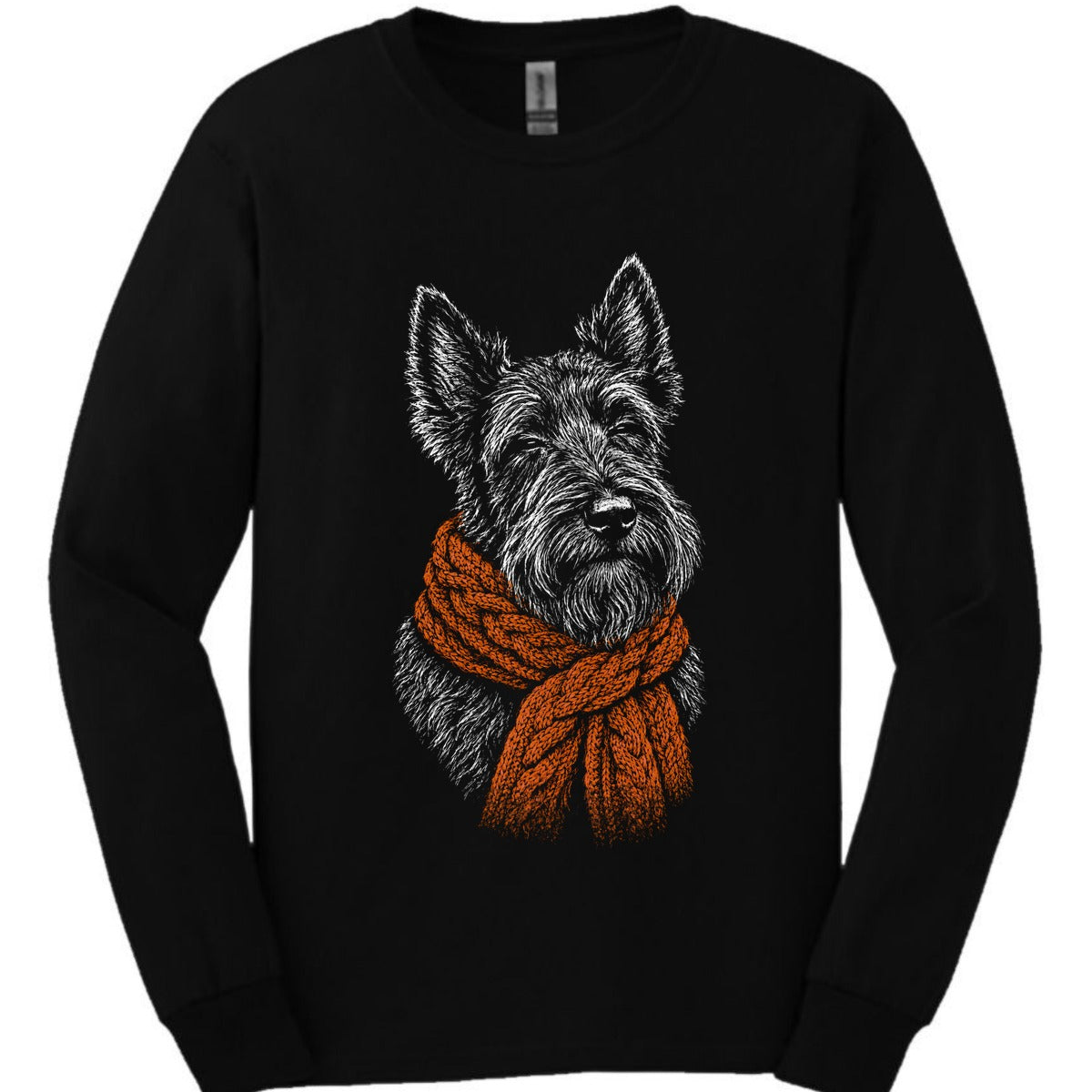 Scottish Terrier Winter Dog Long Sleeve Shirt Gift For Dog Lover