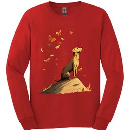 Vizsla Fall Dog Long Sleeve Shirt Gift For Dog Lover