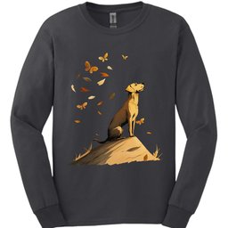 Vizsla Fall Dog Long Sleeve Shirt Gift For Dog Lover