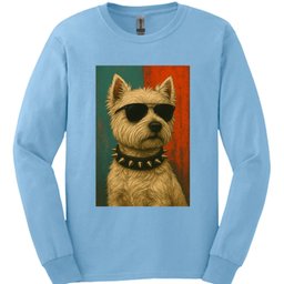 West Highland White Terrier Punk Dog Long Sleeve Shirt Gift For Dog Lover