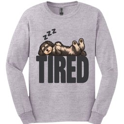 Schnoodle Tired Dog Long Sleeve Shirt Gift For Dog Lover