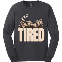 Schnoodle Tired Dog Long Sleeve Shirt Gift For Dog Lover