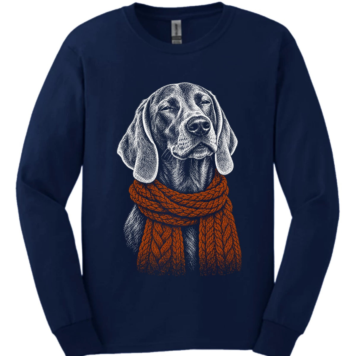 Weimaraner Winter Dog Long Sleeve Shirt Gift For Dog Lover