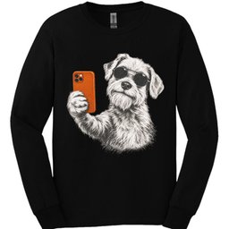 Sealyham Terrier Selfie Dog Long Sleeve Shirt Gift For Dog Lover