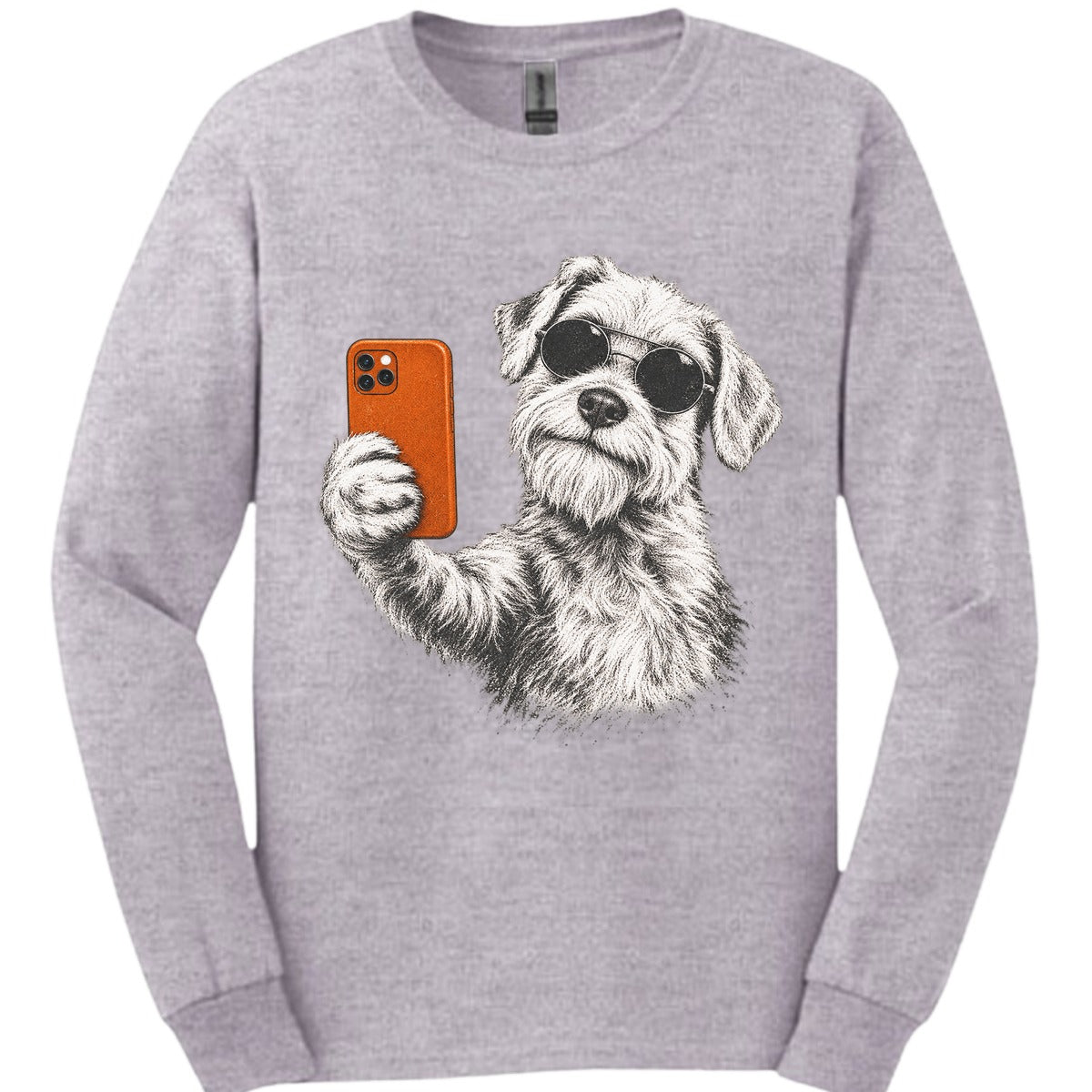 Sealyham Terrier Selfie Dog Long Sleeve Shirt Gift For Dog Lover