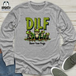 Dilf Unisex Long Sleeve Tee Gift For Animal Lover