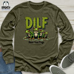 Dilf Unisex Long Sleeve Tee Gift For Animal Lover