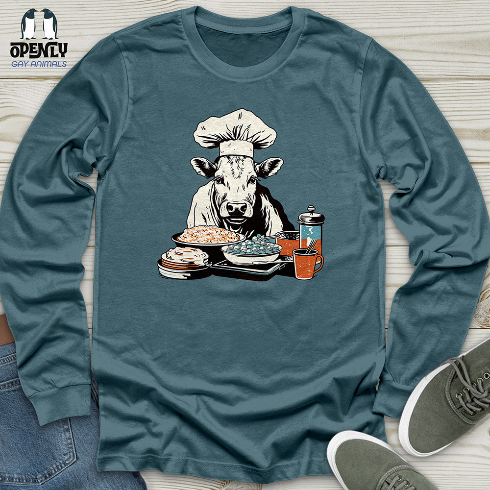Cow Culinary Delight Unisex Long Sleeve Tee Gift For Animal Lover
