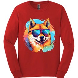 Shiba Inu Top Dog Long Sleeve Shirt Gift For Dog Lover
