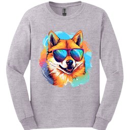 Shiba Inu Top Dog Long Sleeve Shirt Gift For Dog Lover