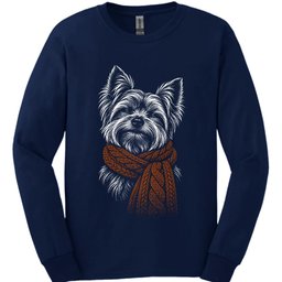 Yorkshire Terrier Winter Dog Long Sleeve Shirt Gift For Dog Lover