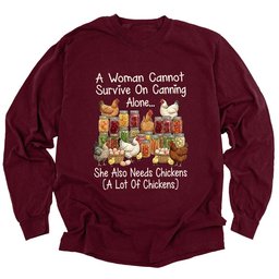 Canning And Chickens Lover Long Sleeve Shirt T Shirt Gift For Gardener
