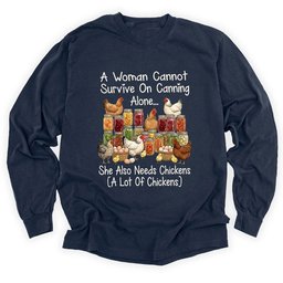 Canning And Chickens Lover Long Sleeve Shirt T Shirt Gift For Gardener