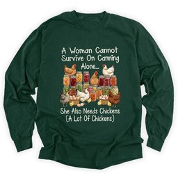 Canning And Chickens Lover Long Sleeve Shirt T Shirt Gift For Gardener