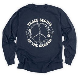 Peace Garden Long Sleeve Shirt T Shirt Gift For Gardener