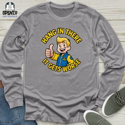 Hang In There Unisex Long Sleeve Tee Gift For Animal Lover