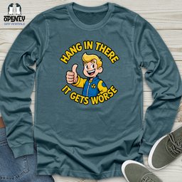 Hang In There Unisex Long Sleeve Tee Gift For Animal Lover