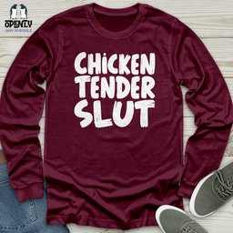Chicken Tender Slut Unisex Long Sleeve Tee Gift For Animal Lover