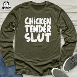 Chicken Tender Slut Unisex Long Sleeve Tee Gift For Animal Lover