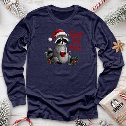 Cute But Feral Unisex Long Sleeve Tee Gift For Animal Lover