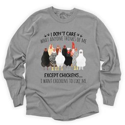 Chicken Approval Long Sleeve Shirt T Shirt Gift For Gardener