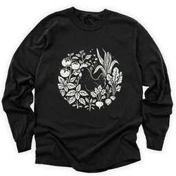 Hens And Vegetables Long Sleeve Shirt T Shirt Gift For Gardener